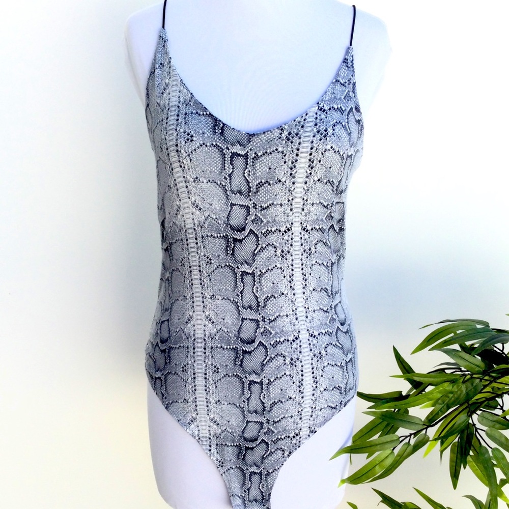 Snake Print Bodysuit